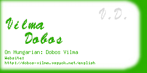 vilma dobos business card